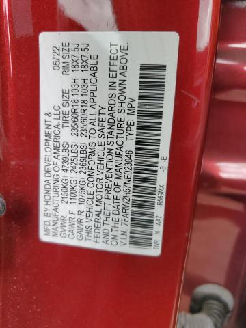 7FARW2H57NE023046 Honda CR-V EX
