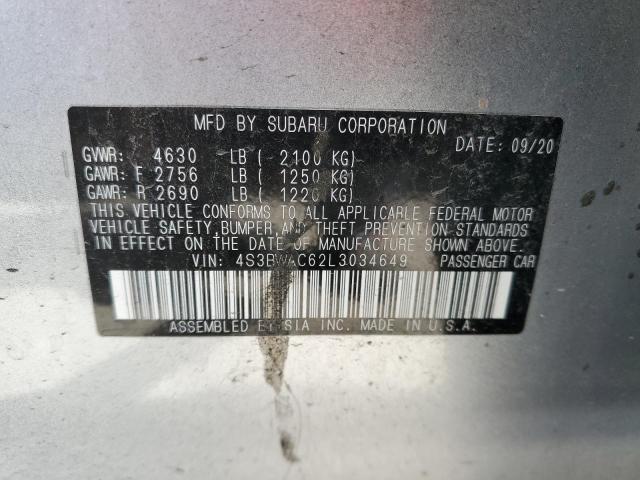 4S3BWAC62L3034649 Subaru Legacy Premium
