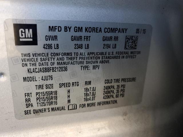 KL4CJASB8FB212036 Buick Encore