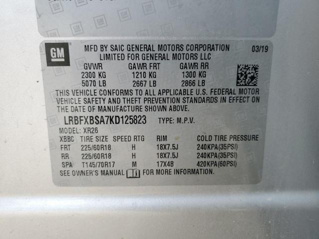 LRBFXBSA7KD125823 Buick Envision Preferred