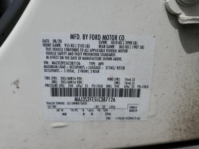 MAJ3S2FE5LC387126 Ford ECOSPORT S