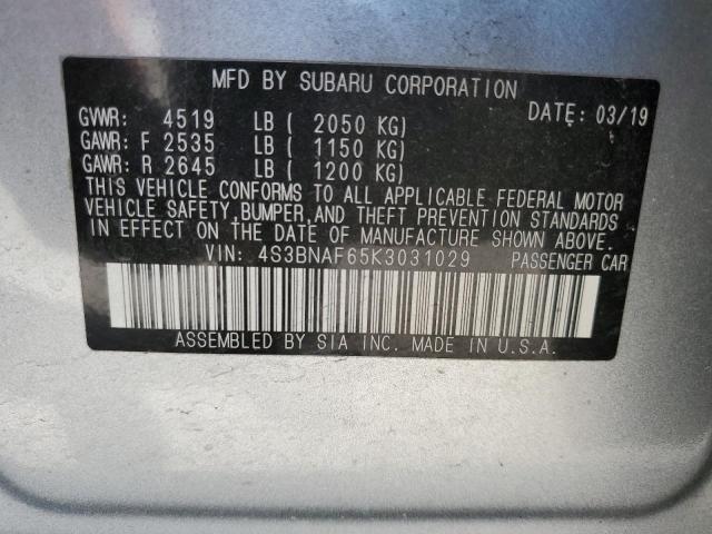 4S3BNAF65K3031029 Subaru Legacy 2.5i Premium