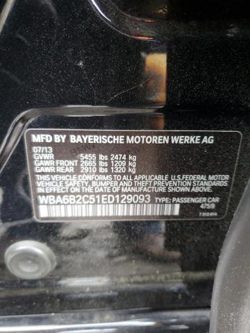 WBA6B2C51ED129093 BMW 650 I Gran Coupe