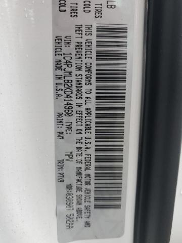 1C4PJMLB2KD414960 Jeep Cherokee Latitude Plus