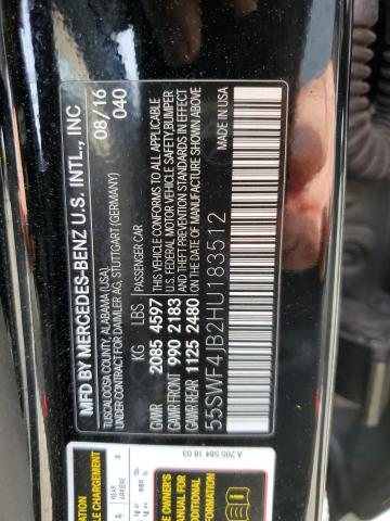 55SWF4JB2HU183512 Mercedes-Benz C 300