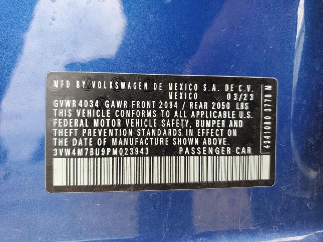 3VW4M7BU9PM023943 Volkswagen JETTA S