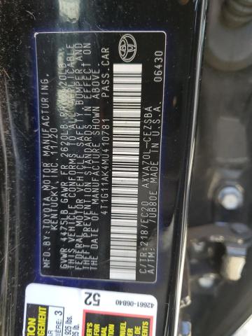 4T1G11AK4MU410781 Toyota CAMRY SE