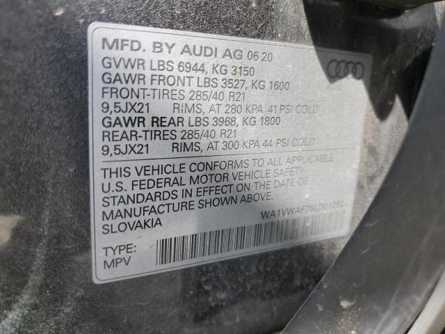 WA1VWAF75LD012621 Audi Sq7 Prestige