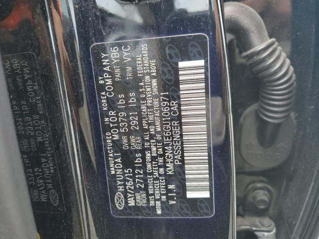 KMHGN4JE6GU106971 Hyundai Genesis 3.8l