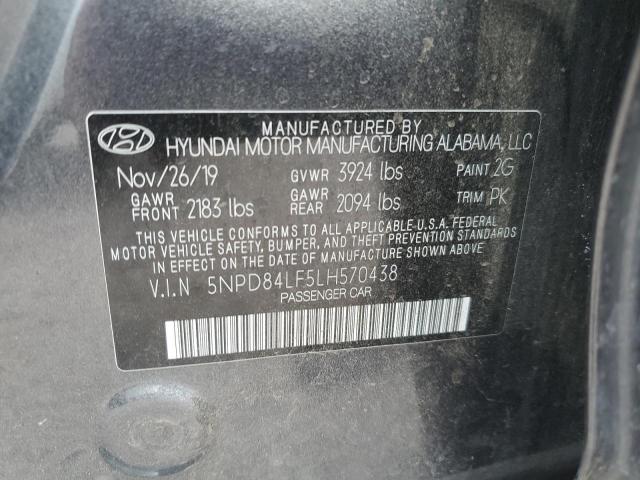 5NPD84LF5LH570438 Hyundai ELANTRA SEL