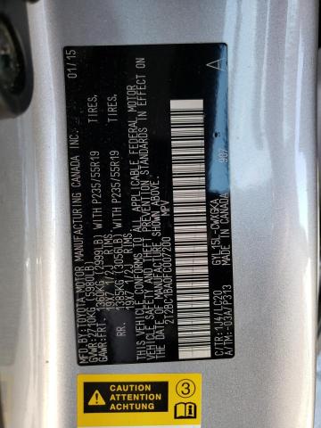 2T2BC1BA0FC007200 Lexus RX 450H