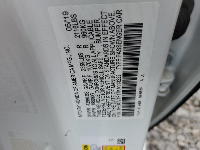 1HGCV1F17KA113222 Honda ACCORD LX