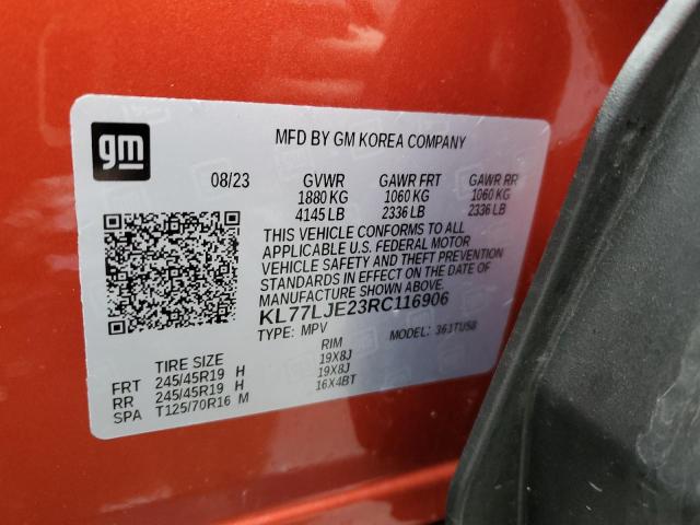 KL77LJE23RC116906 Chevrolet Trax 2rs