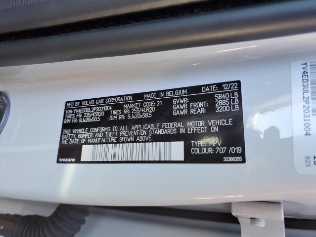 YV4ED3UL2P2031004 Volvo Xc40 Recharge Plus