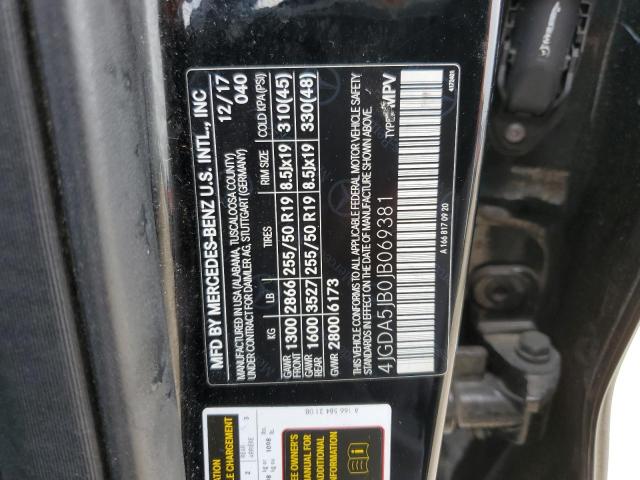 4JGDA5JB0JB069381 Mercedes-Benz GLE 350
