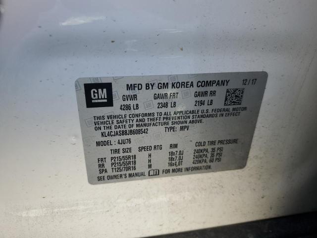 KL4CJASB8JB608542 Buick Encore Preferred