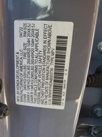 5FNYF7H53NB003736 Honda Passport Exl