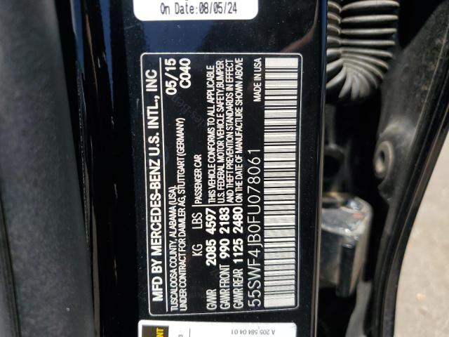55SWF4JB0FU078061 Mercedes-Benz C 300