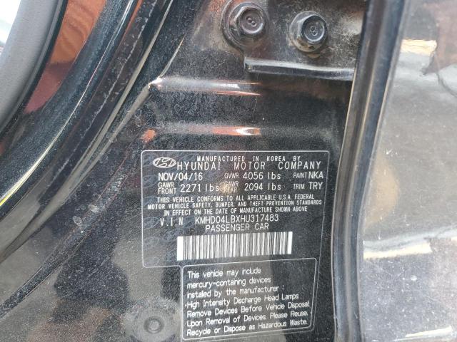 KMHD04LBXHU317483 Hyundai Elantra Sport