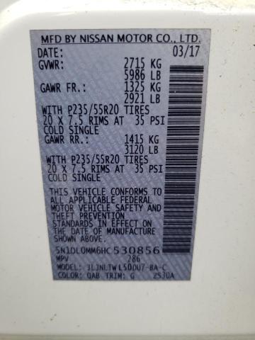 5N1DL0MM6HC530856 Infiniti QX60