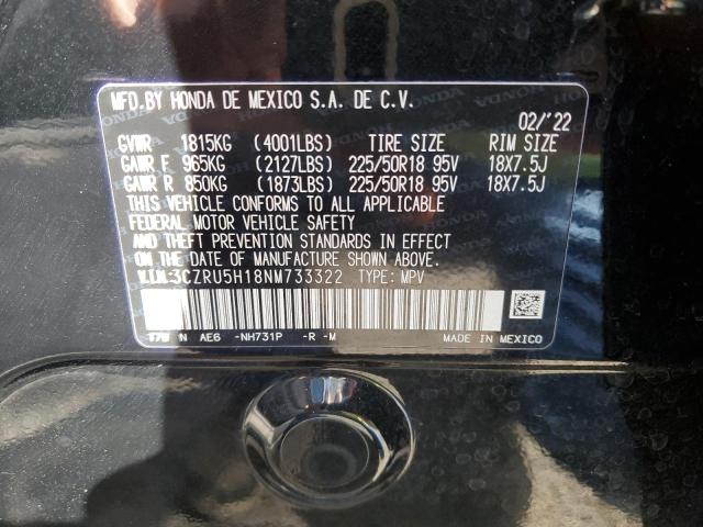 3CZRU5H18NM733322 Honda HR-V SPORT