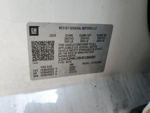 1GKS2HKJ3KR196560 GMC YUKON XL DENALI