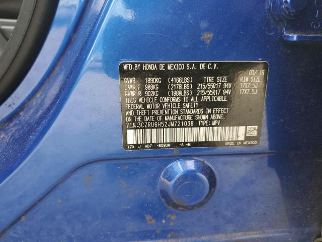 3CZRU6H52JM721038 Honda HR-V EX