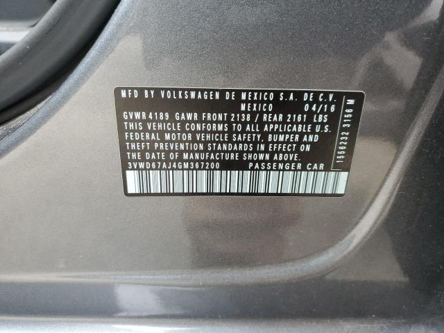 3VWD67AJ4GM367200 Volkswagen JETTA SE