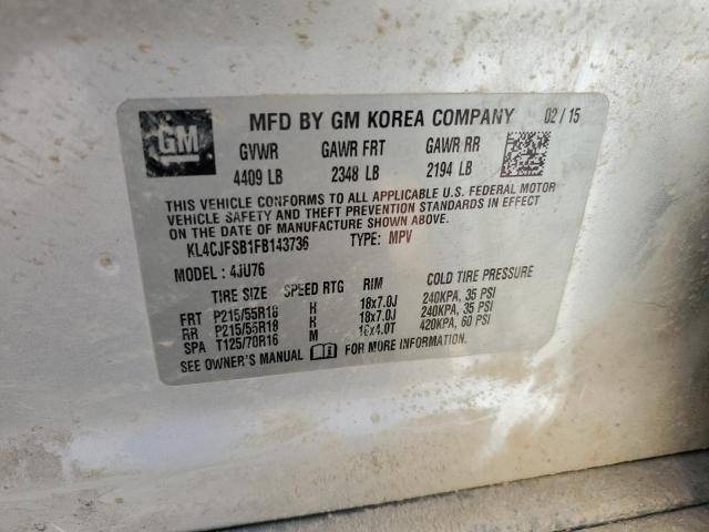 KL4CJFSB1FB143736 Buick Encore Convenience