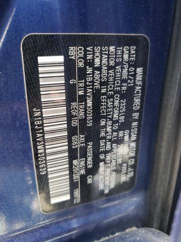 JN1BJ1AV3MW303639 Nissan Rogue Sport S