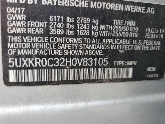 5UXKR0C32H0V83105 BMW X5 Xdrive35i