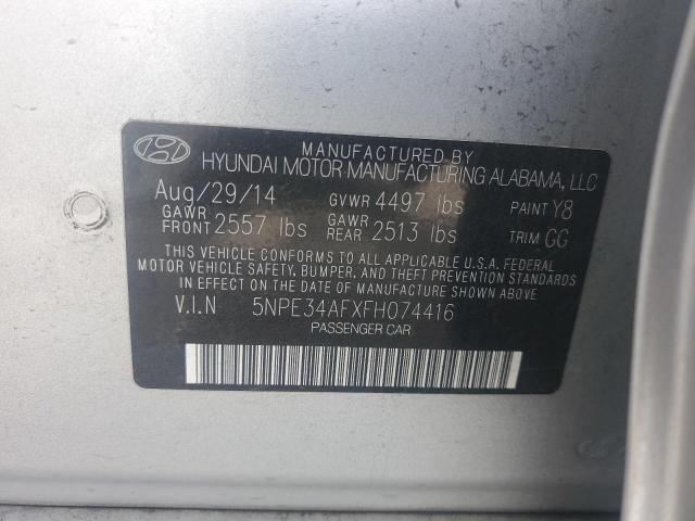 5NPE34AFXFH074416 Hyundai Sonata Sport