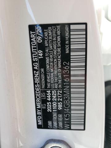 W1K5J4GB3MN161362 Mercedes-Benz CLA 250