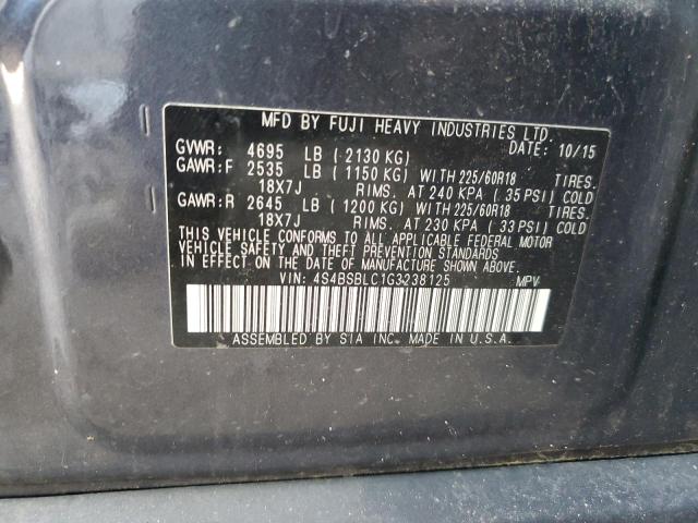 4S4BSBLC1G3238125 Subaru Outback 2.5i Limited