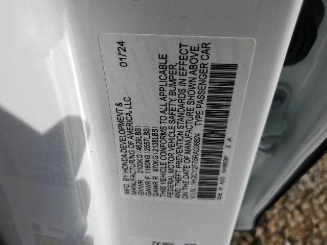 1HGCY2F75RA038824 Honda Accord Hybrid Sport-l