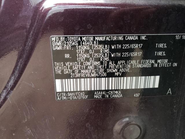 2T3RFREV8JW847506 Toyota Rav4 Adventure