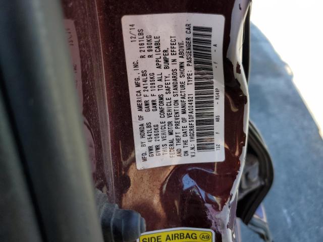 1HGCR6F50FA004921 Honda Accord Hybrid Exl