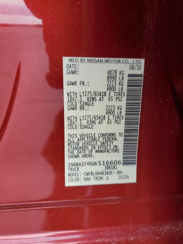 1N6BA1F46GN516606 Nissan Titan Xd Sl