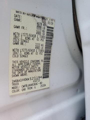 1N6BA1F40KN521194 Nissan Titan Xd Sl