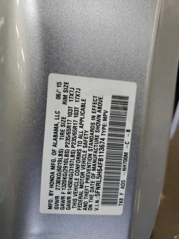 5FNRL5H64FB113674 Honda ODYSSEY EXL
