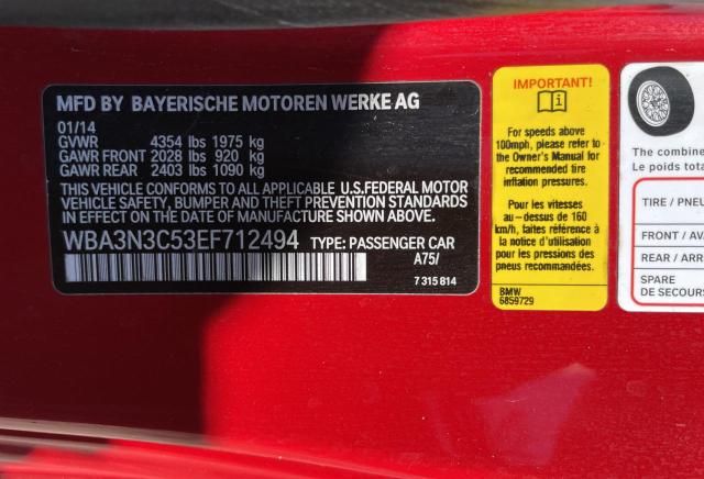 WBA3N3C53EF712494 BMW 428 I