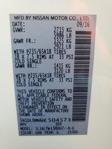 5N1DL0MN6HC504573 Infiniti QX60