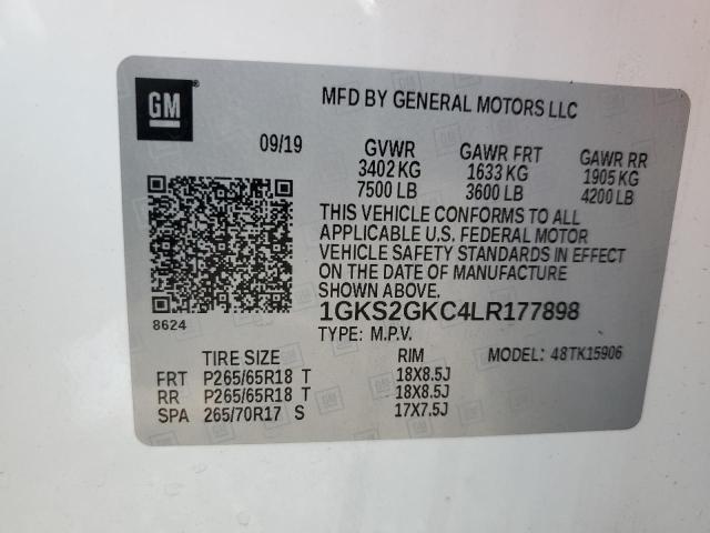 1GKS2GKC4LR177898 GMC Yukon Xl K1500 Slt