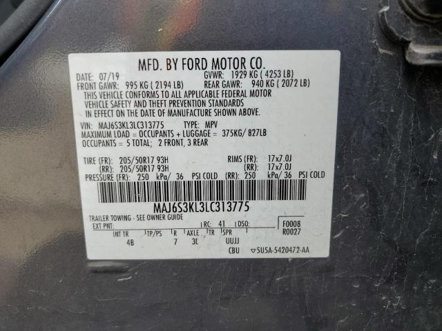MAJ6S3KL3LC313775 Ford Ecosport Titanium