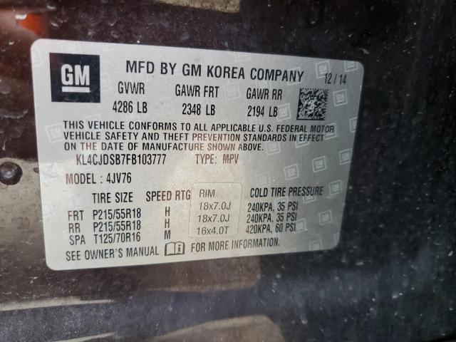 KL4CJDSB7FB103777 Buick Encore Premium