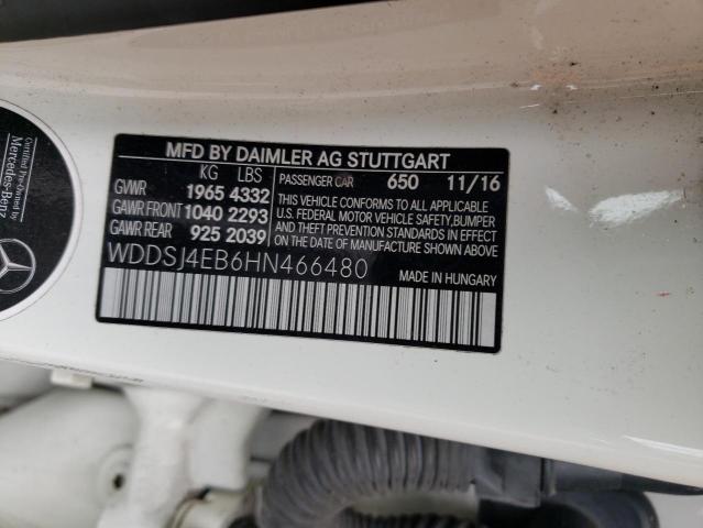 WDDSJ4EB6HN466480 Mercedes-Benz CLA 250