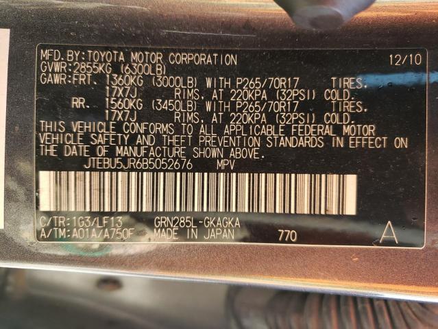 JTEBU5JR6B5052676 Toyota 4RUNNER SR5