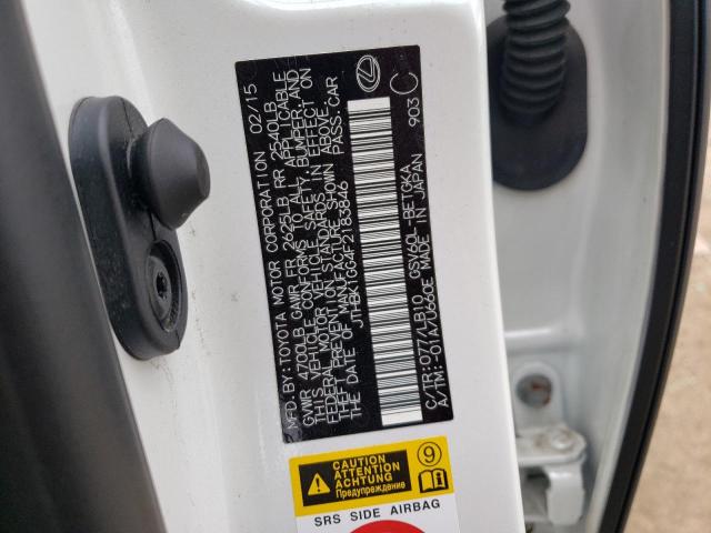 JTHBK1GG4F2183846 Lexus ES 350