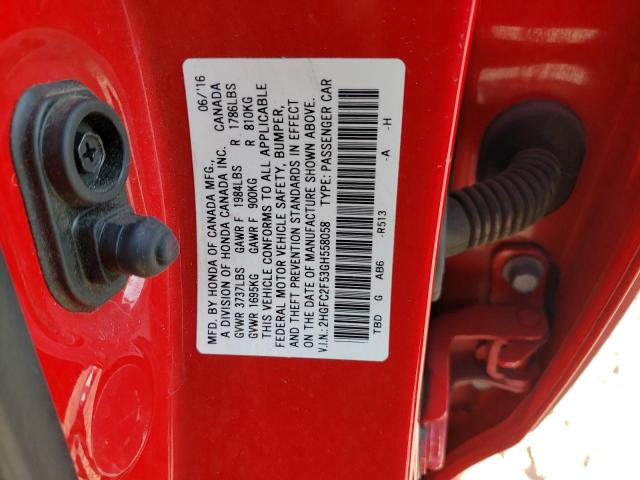 2HGFC2F53GH558058 Honda Civic Lx