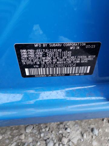 JF1GUAFC9R8277454 Subaru Impreza Sport